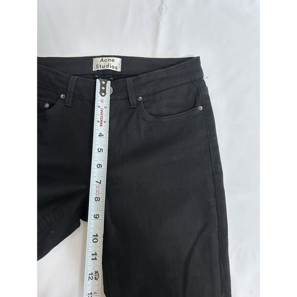 Acne Studios Skin 5 Night Stretch Jeans Size W27 L32 Black Skinny - Picture 6 of 9